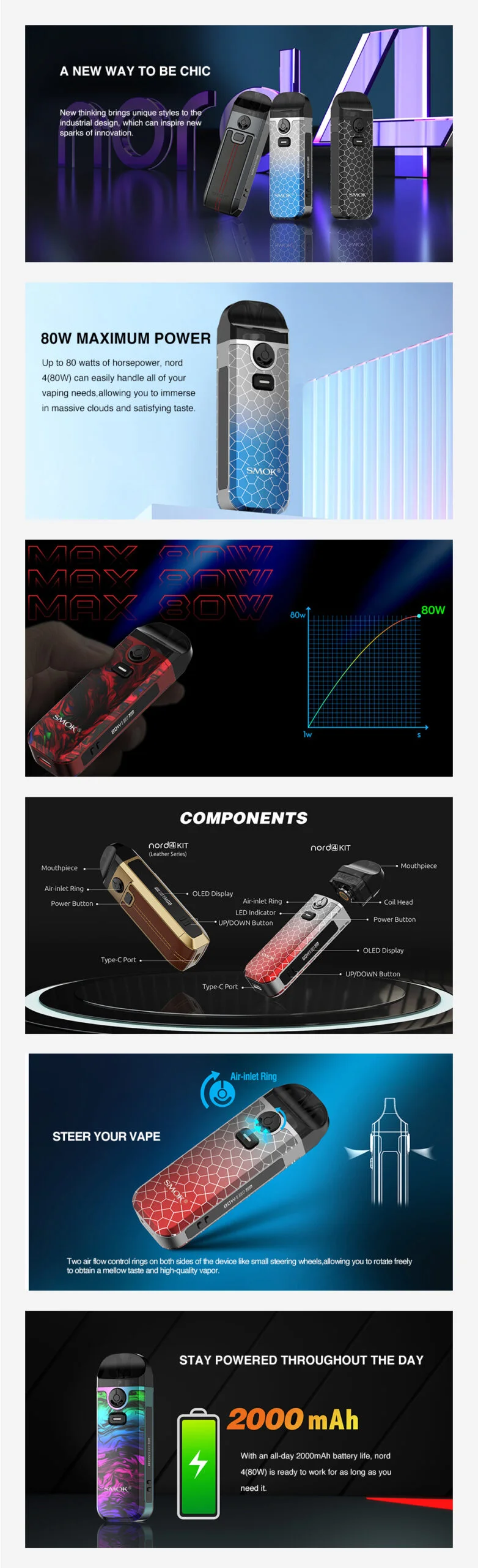 SMOK - Nord 4 Kit - SMOK - Nord 4 Kit -